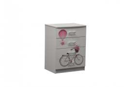 Комод «Лего 1» Белый/Париж