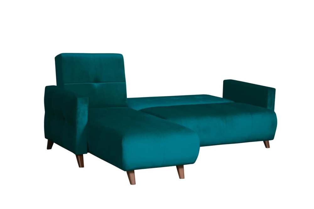 Диван-кровать угловой «Мишель» Велюр катания ментол