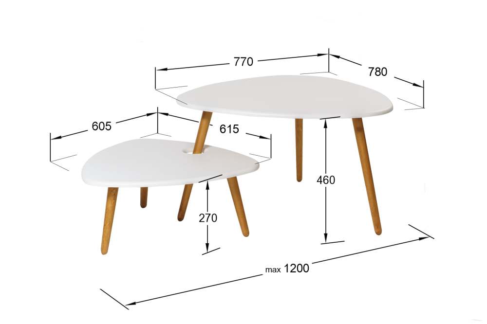 Столик журнальный «Стилгрей» белый