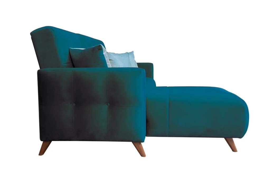 Диван-кровать угловой «Мишель» Велюр катания ментол