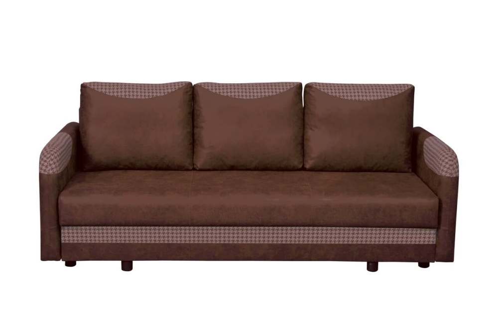 Диван-кровать «Наоми» Замша дельта каштан/шанель мокко