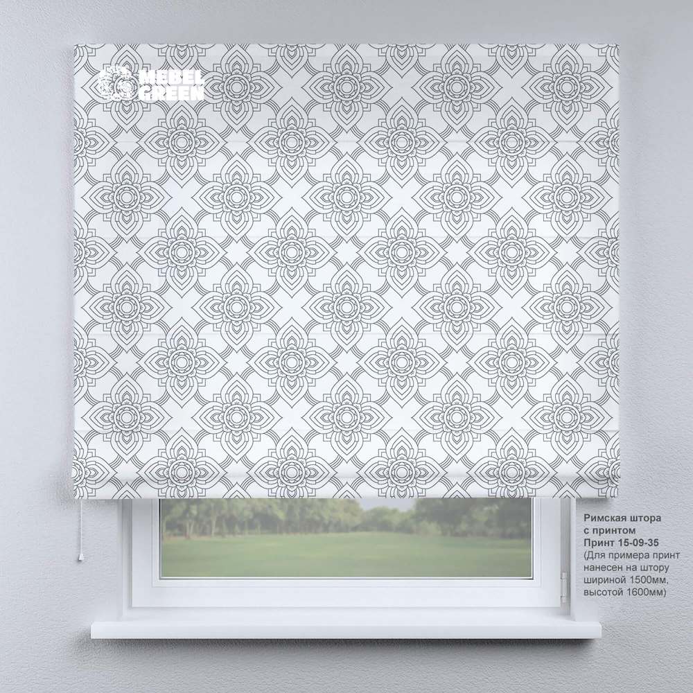 Римская штора для проёма с фотопечатью «15-09-35»