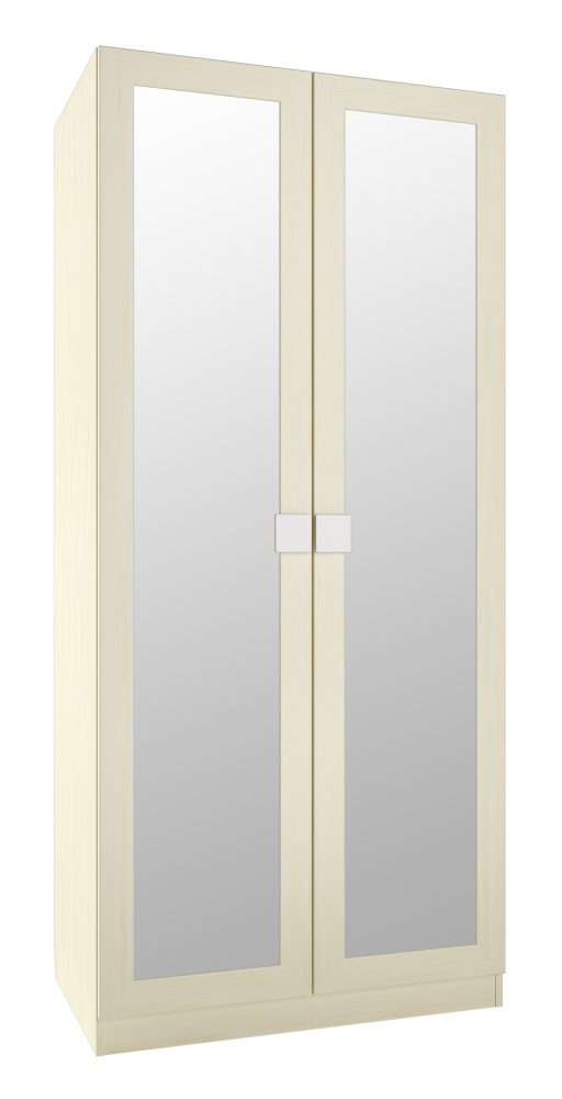 Шкаф платяной с зеркалом «Александрия» АМ - 1К  Береза снежная