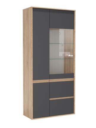 Шкаф комбинированный 48.01 «Берта» Диамант серый, размер 210х95х42 см