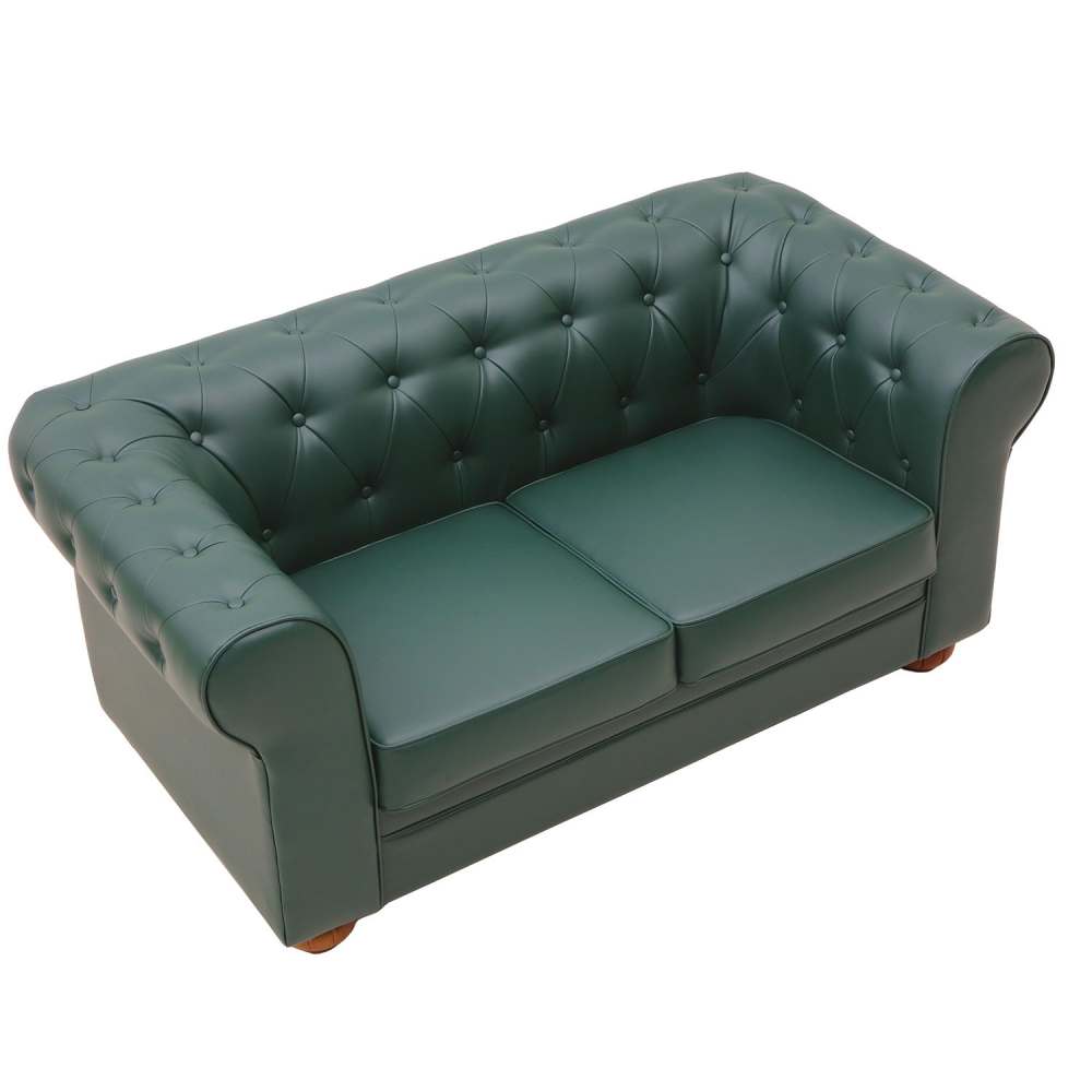 Диван «CR-2» Кожа зеленая