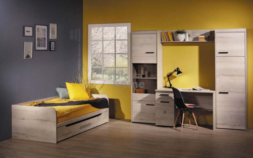 Детская «Мале» Дуб Галифакс белый