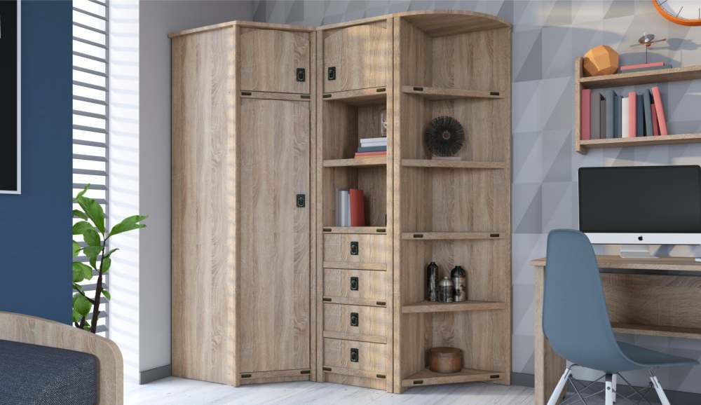 Модульная детская «Валенсия» Дуб сонома вариант 4