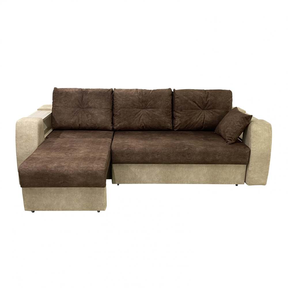 Диван Эмилия дарк браун/милк, размер: 242x100x92 см