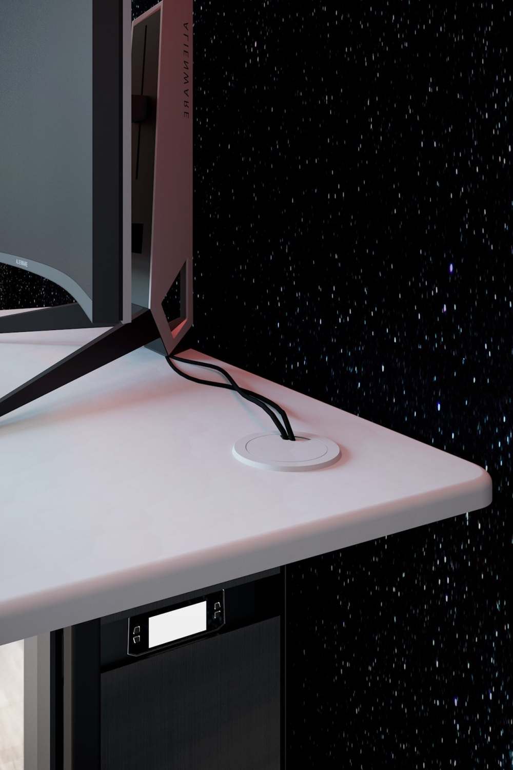 Стол компьютерный «Скилл» МДФ Белый 