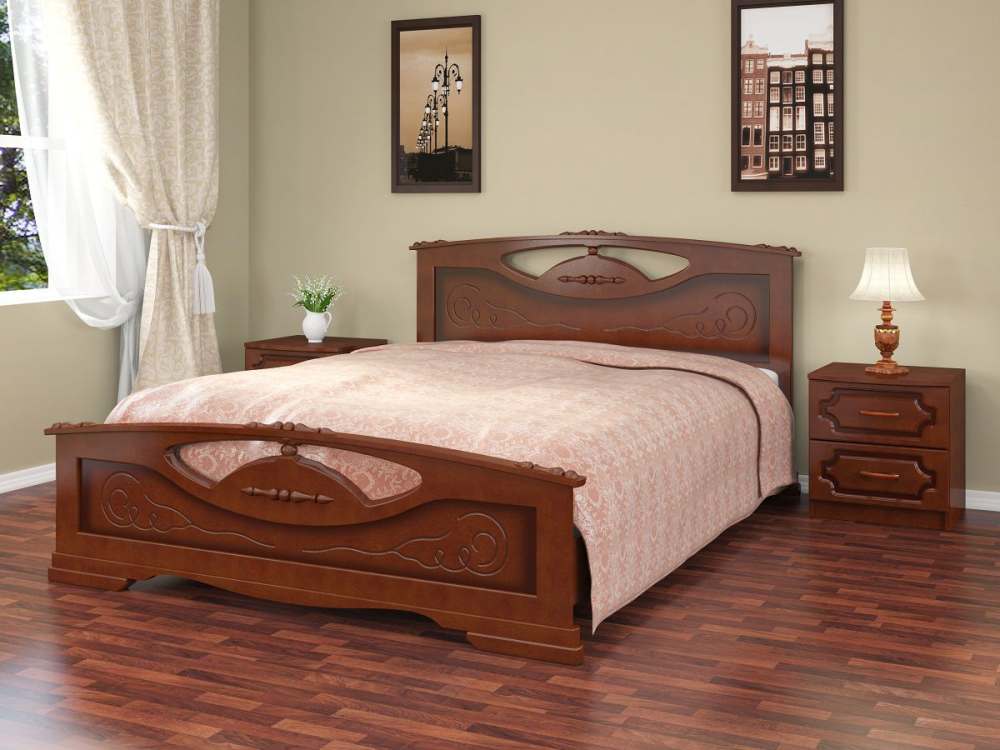 Кровать «Елена-2» Орех