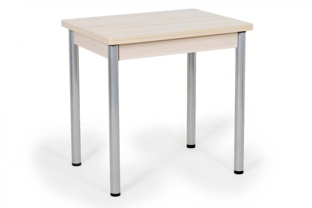Стол-трансформер «Ирис» ножки серебро / Ясень