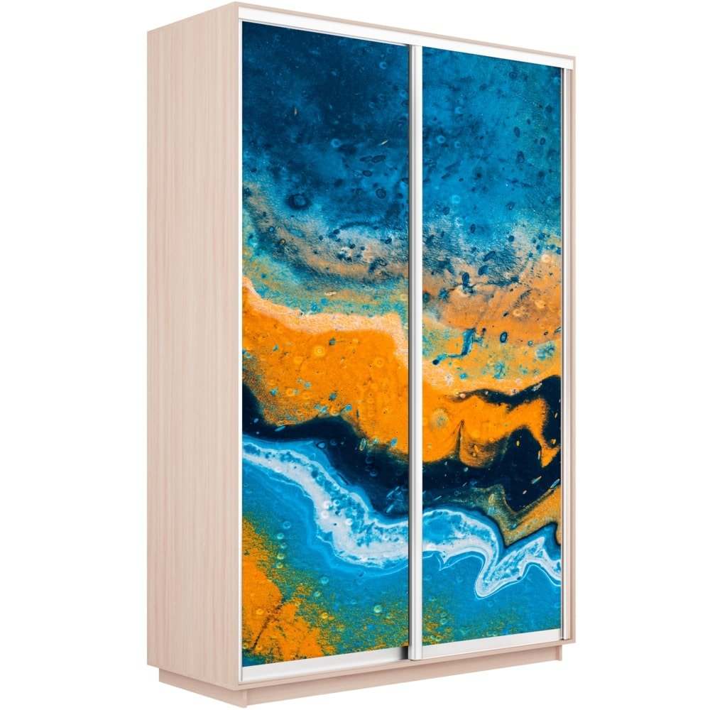Шкаф-купе двухдверный «Экспресс Дуо» 2200 Фото 1006 дуб молочный