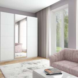 Шкаф-купе 3-х дверный «Прайм» стекло/зеркало, размеры 180/210х230х57 см