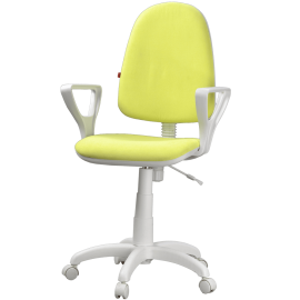Детское компьютерное кресло «Престиж +» Белый/Лайм