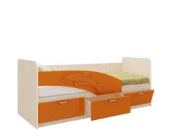 Кровать «Дельфин» 1800 06.223 Оранжевый металлик
