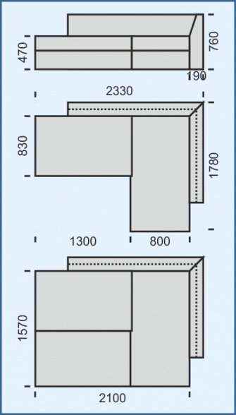 Угловой диван «Океан»