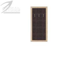 Вешалка «Оскар-7А» Дуб Сонома светлый/Кожзам Черно-коричневый