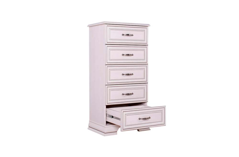 Комод «Тиффани» 5S/50 Вудлайн кремовый, высота 109 см