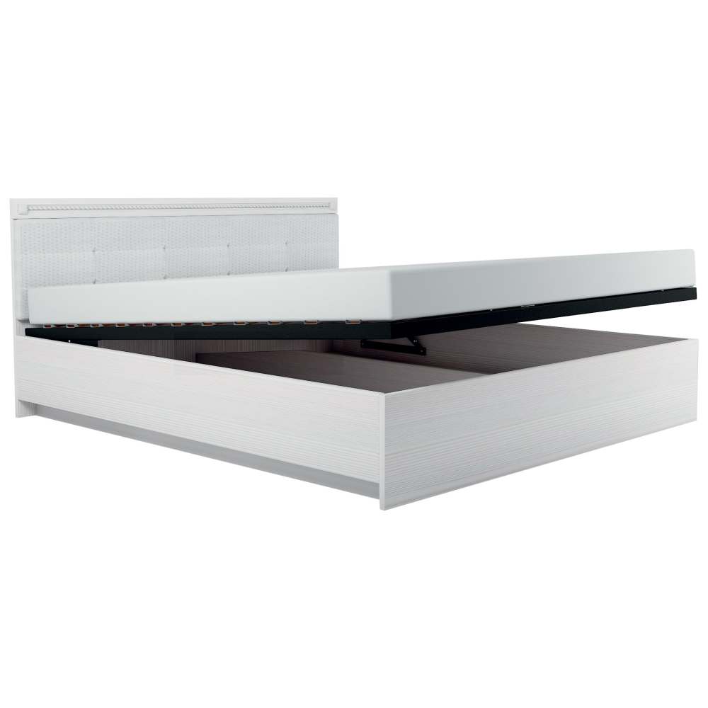 Кровать с подъемным механизмом размер 180 см «Азалия» 18ПМ, Бодега белый