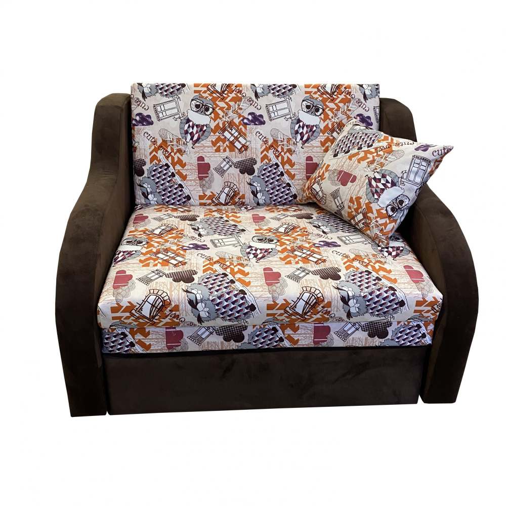 Детский диван «Юниор 1.1» Филин манго/Витал шоколад