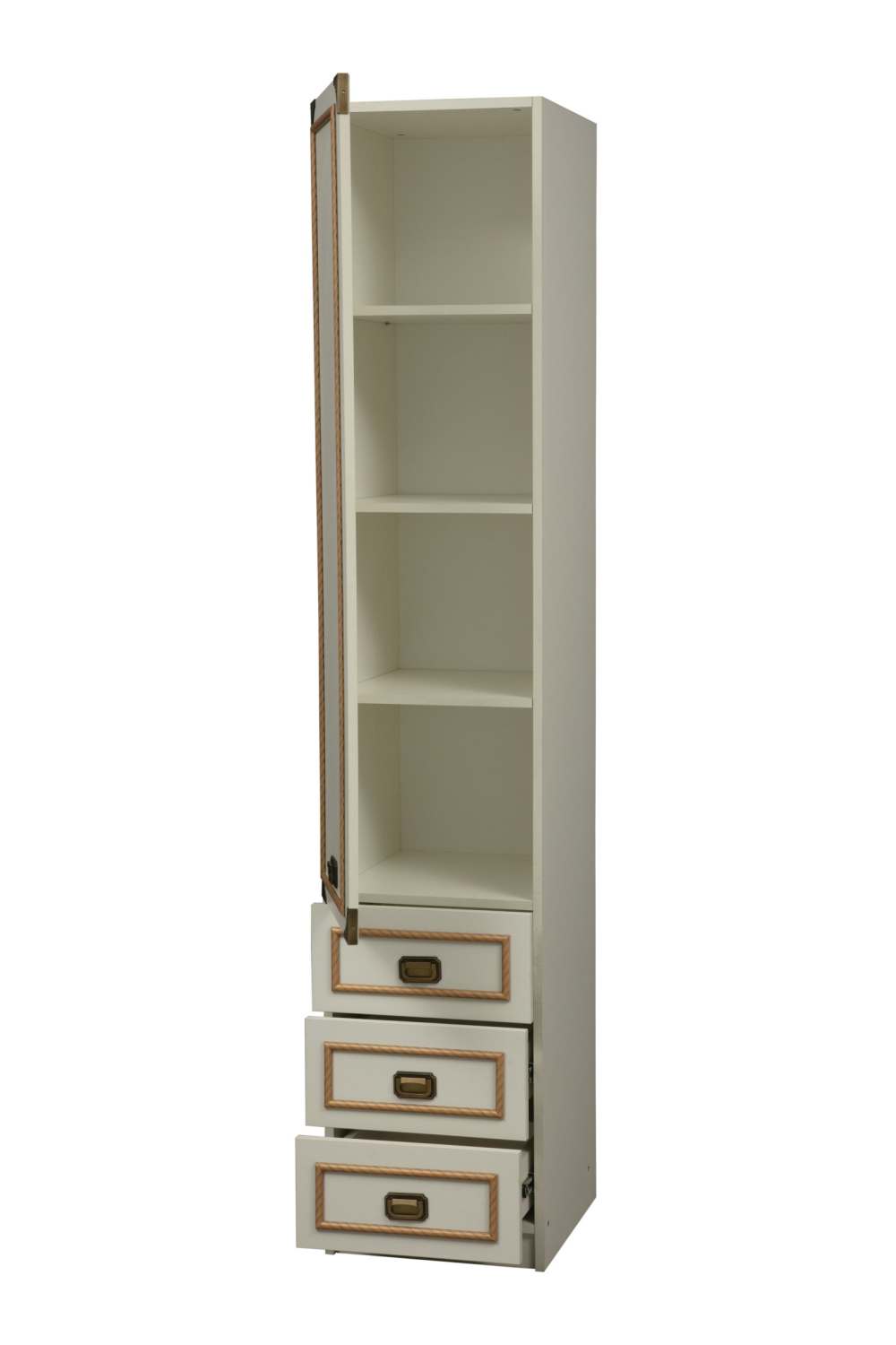 Шкаф с полками и выдвижными ящиками