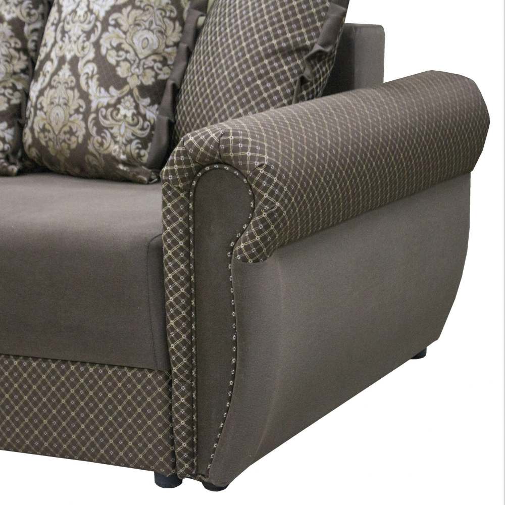 Диван «Калипсо» Шегги шоколад/Аделина шоколад/Аделина даймонд шоколад